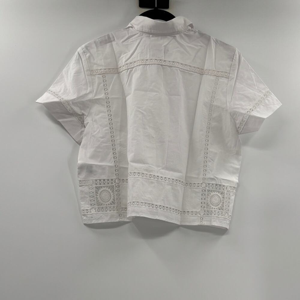J.Crew Gamine eyelet-trim shirt - Picture 7 of 8